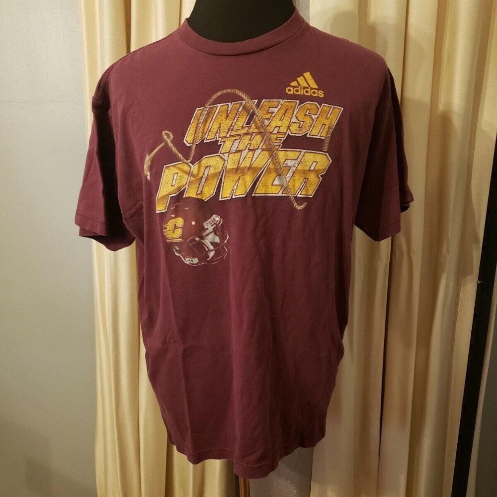 Vintage ADIDAS "UNLEASH THE POWER" Men's T-SHIRT Large
